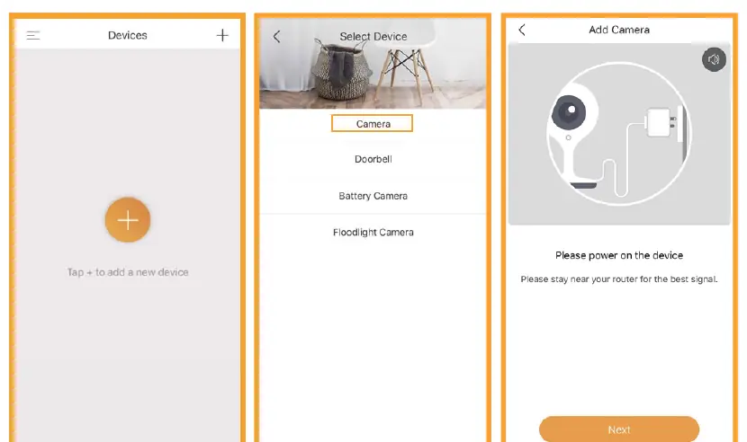 App setup interface
