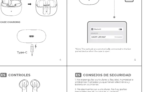 Power on and connection process.