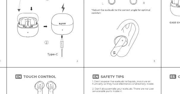 Reset procedure: Click the touch area 5 times.