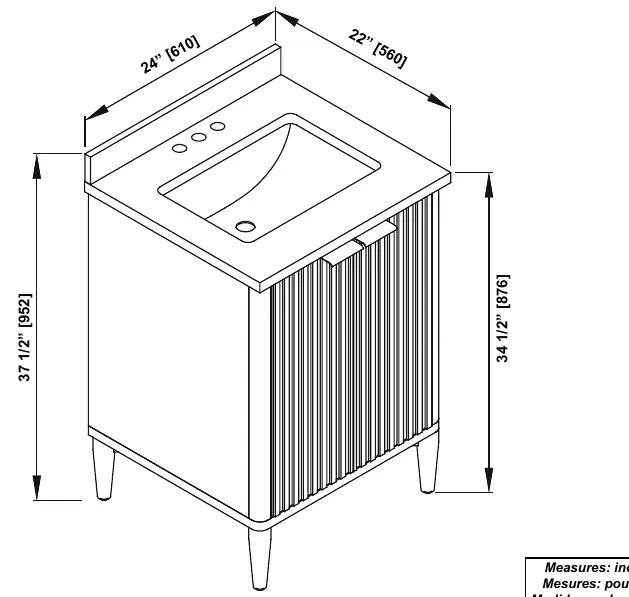 Vanity dimensions