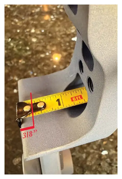 Measuring center shot distance
