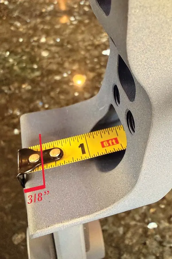 Measuring center shot distance