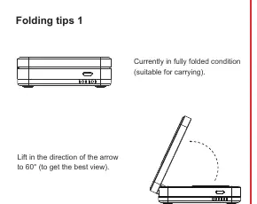 Folding tips 1: Adjusting the viewing angle
