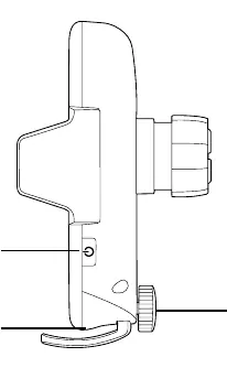 Side view of the holder