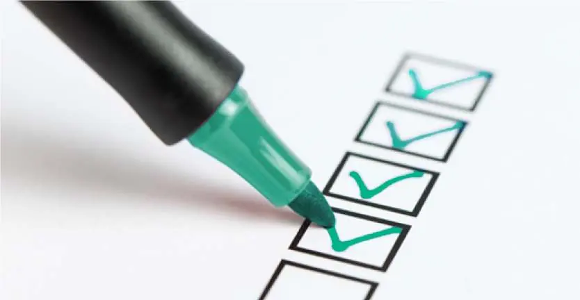 Warranty process checklist