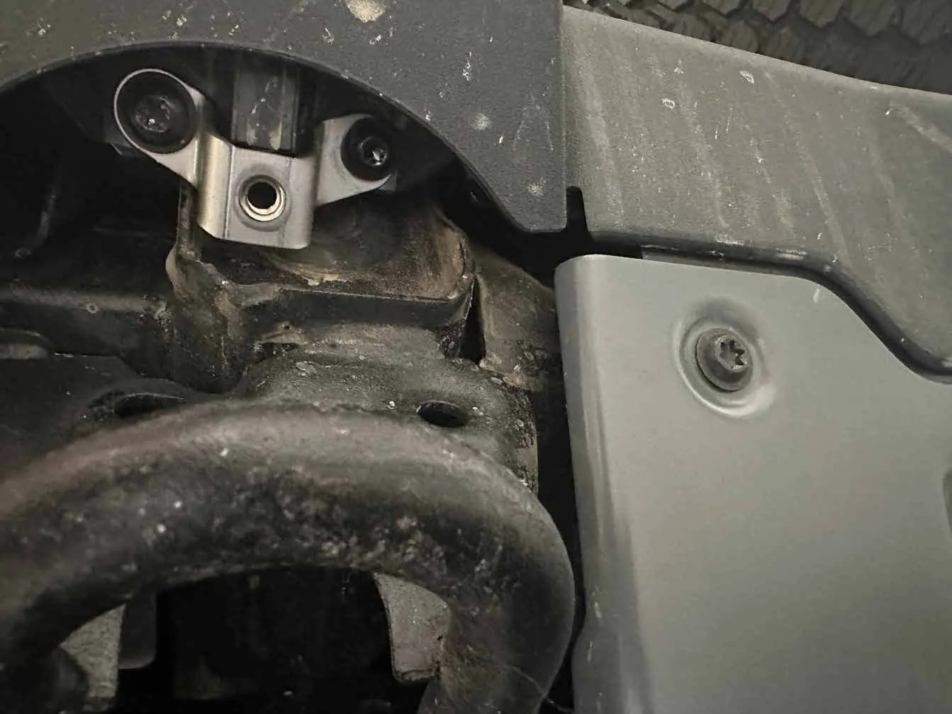 Positioning the chase light bracket.