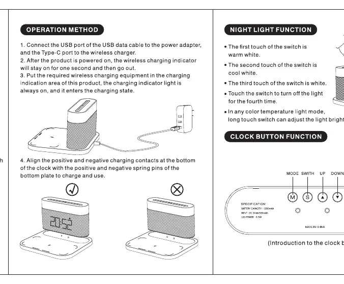 Wireless charging operation