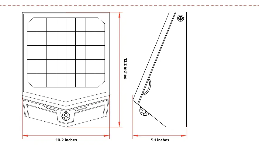 Product dimensions