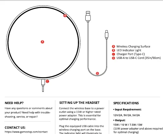 Charging pad components