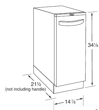 Dimensions of the trash compactor