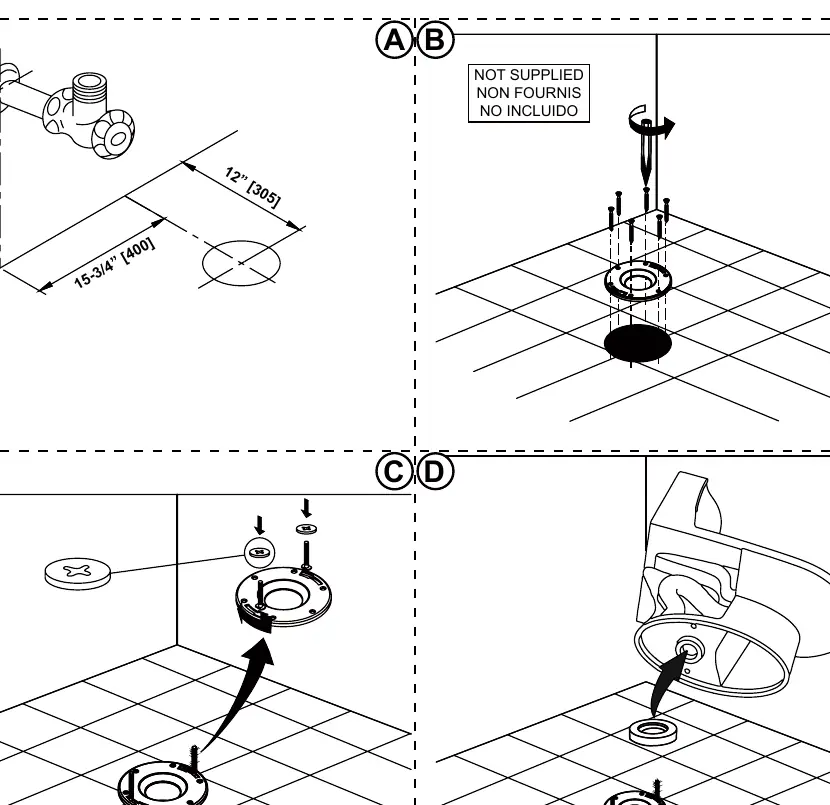 Installation step 1: Flange and seal ring preparation
