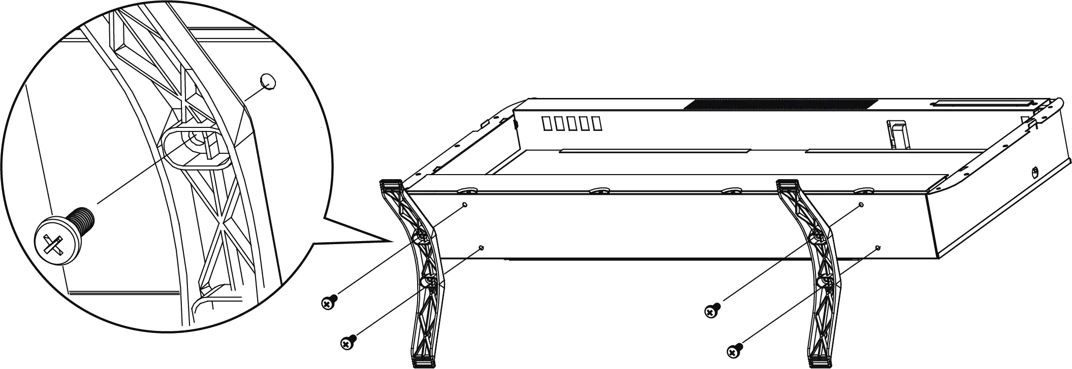 Attaching table-top supports