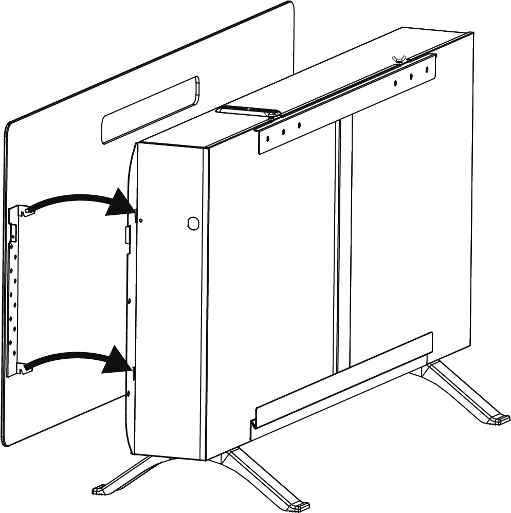 Attaching the glass front panel