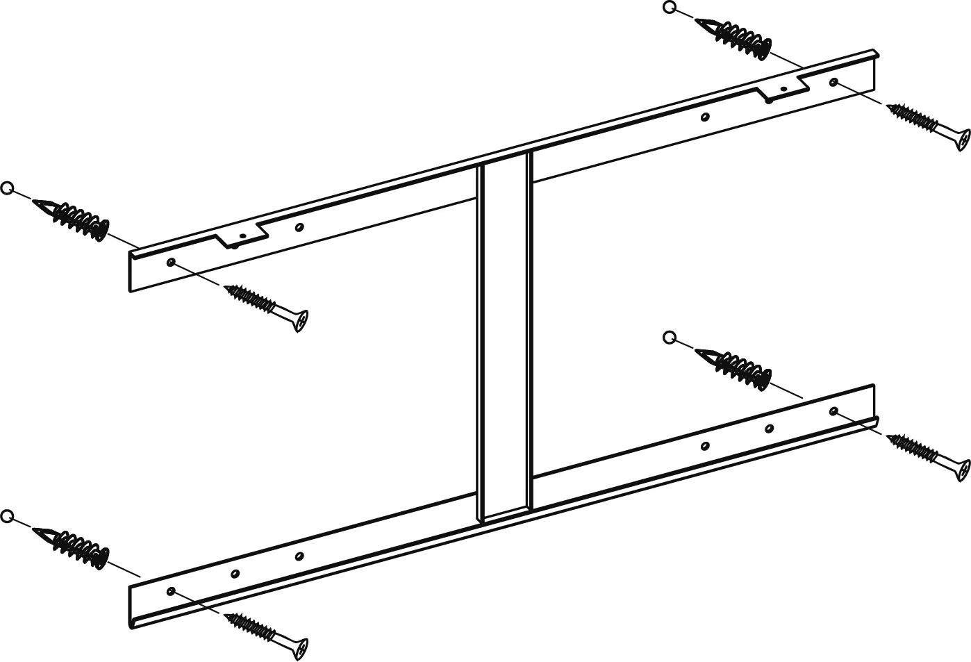 Wall mounting bracket installation