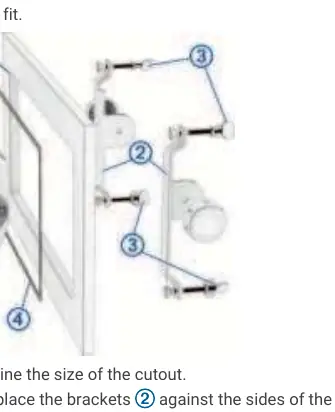 Flush mounting assembly diagram