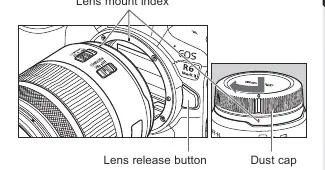 Attaching the lens