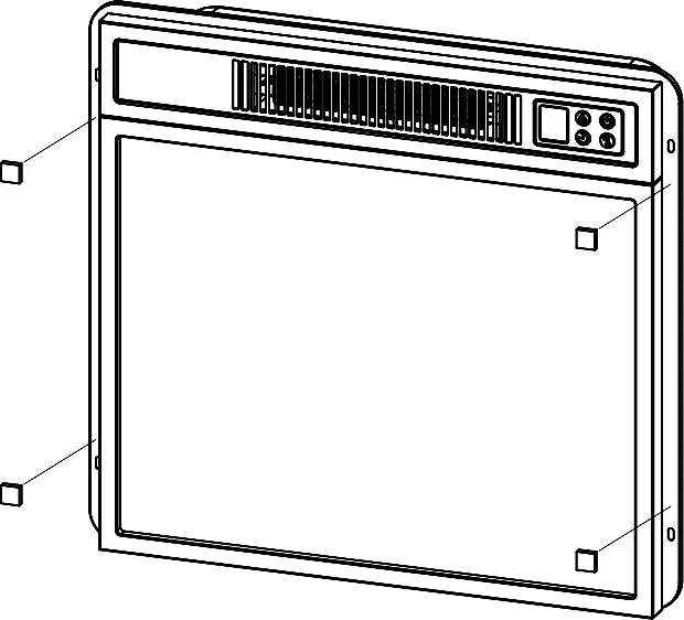 Attach the protective pads to the side mounting points.