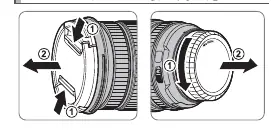 Removing lens caps