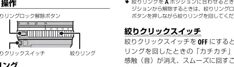 Aperture ring controls