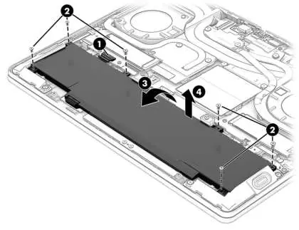 Battery removal procedure