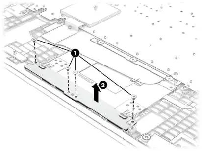 Touchpad removal procedure