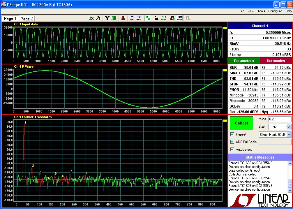 Pscope software interface