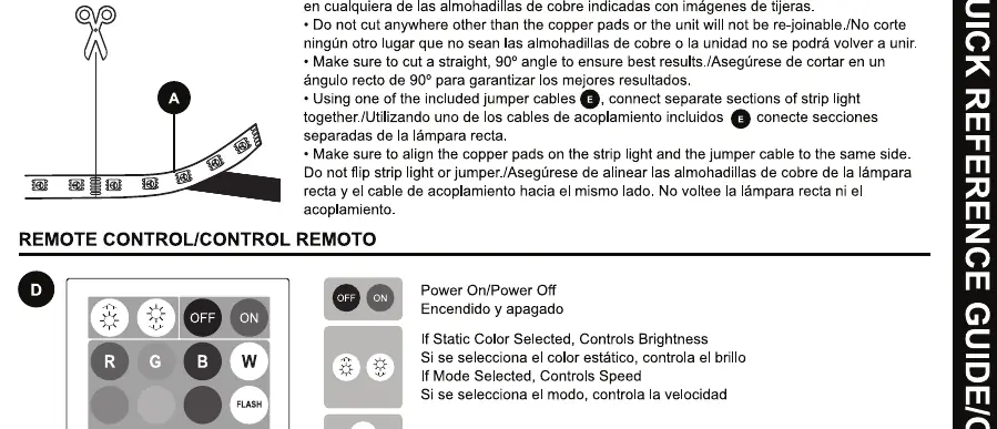 Cutting and connecting the LED strip