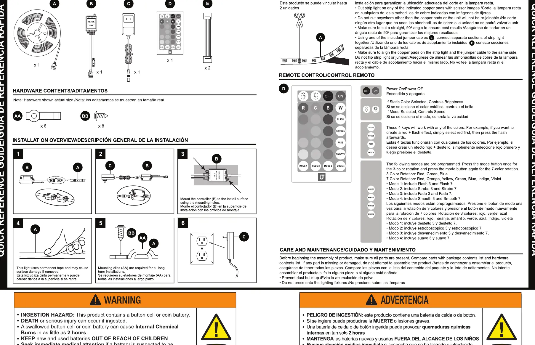 Installation overview steps 1-6