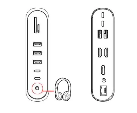 Audio jack connection