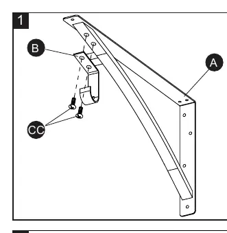 Attaching hooks to brackets