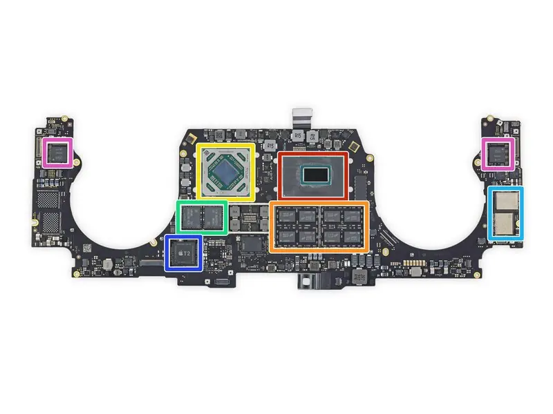 Logic board component identification