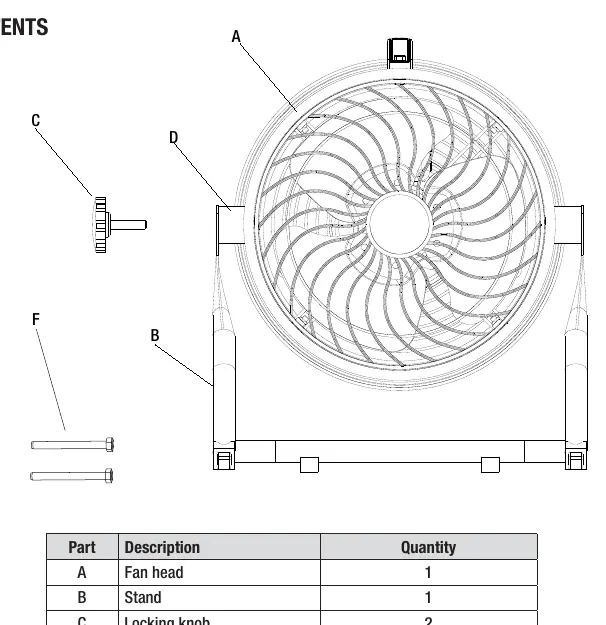 Package contents and assembly components