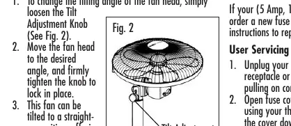 Tilt Adjustment