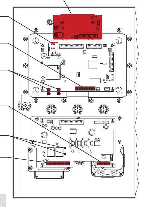Internal components and terminals