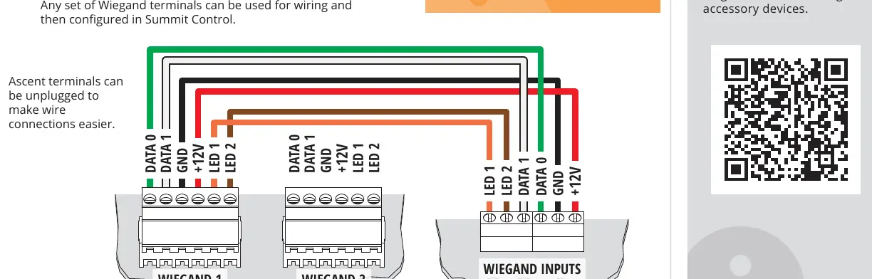 Wiegand device wiring diagram