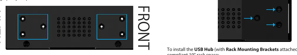 Rack mounting bracket installation
