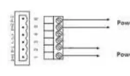 Power connection wiring diagram