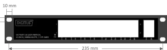 Installation hole spacing dimensions