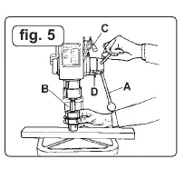 Chuck and arbor installation (Fig 5)