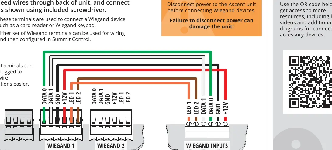 Wiegand device wiring diagram