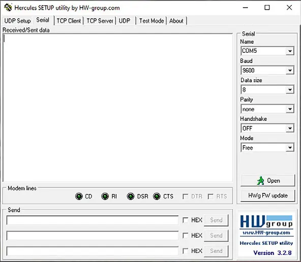 Terminal emulation setup