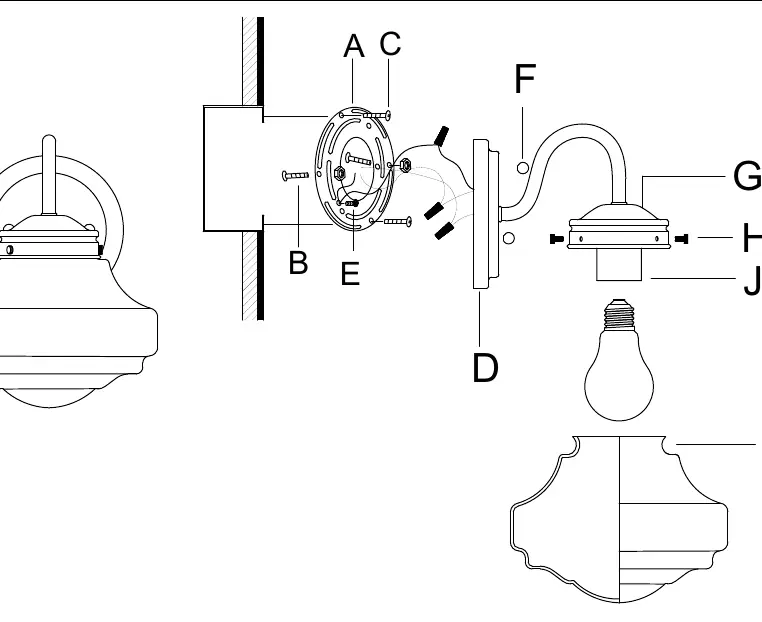 Assembly diagram showing part sequence