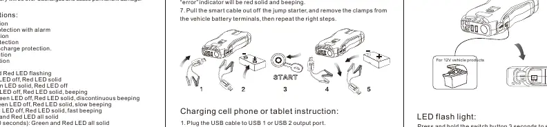 Jump starting sequence