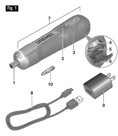 Dremel GO components diagram