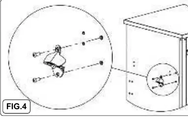 Installing the bottle opener (Fig. 4)