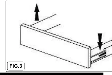 Drawer removal and installation (Fig. 3)
