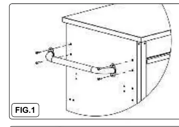 Installing the side handle (Fig. 1)