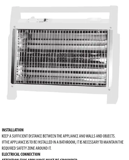 Eurolamp 1600W Quartz Heater