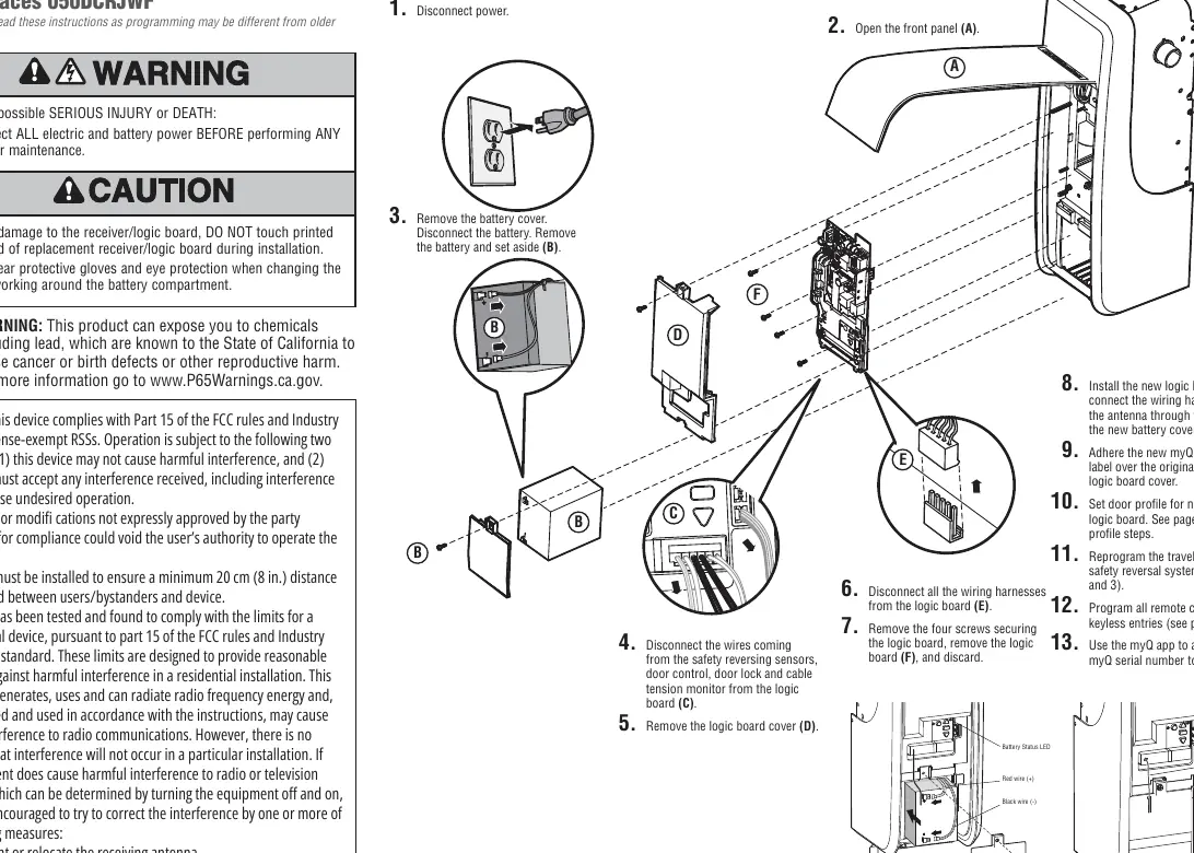 Logic board replacement steps