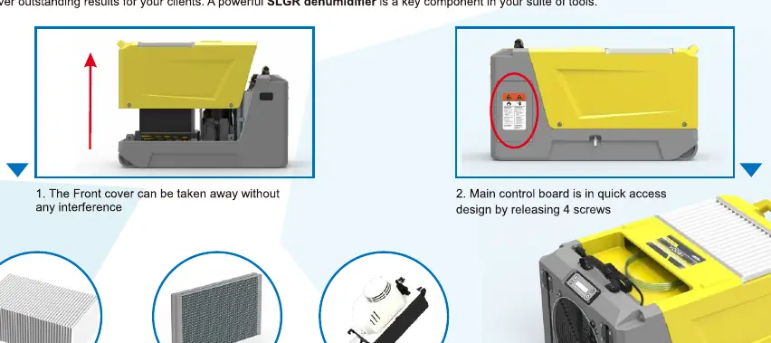 Internal access and component layout